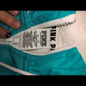 pink half zip hoodie!